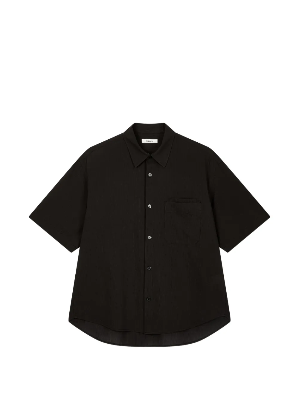 TOMBOY short-sleeved chest-pocket shirt - Nero