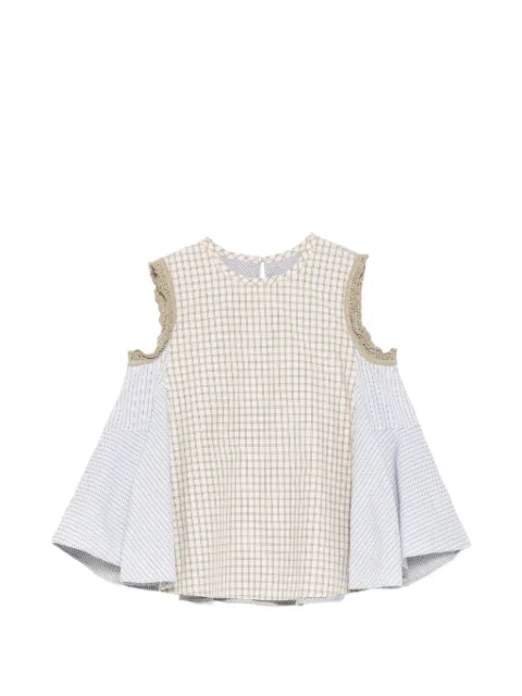 jnby by JNBY top con motivo de cuadros gingham