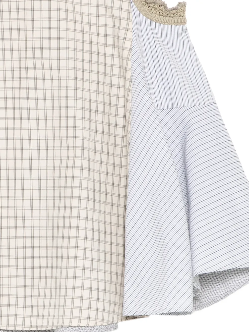 jnby by JNBY Top met gingham-ruit Beige