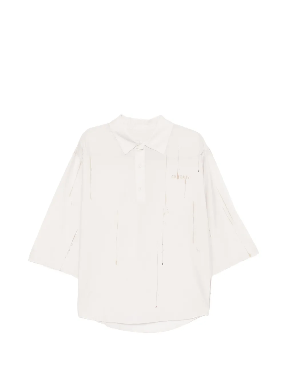 CROQUIS Polo con stampa vernice - Bianco