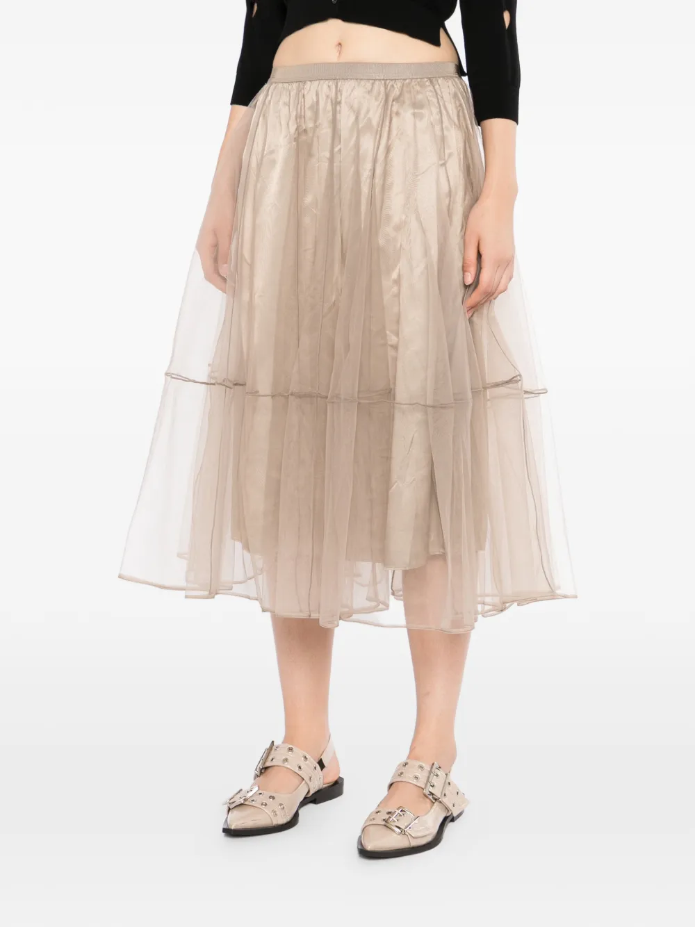 JNBY Tule midi-rok Beige