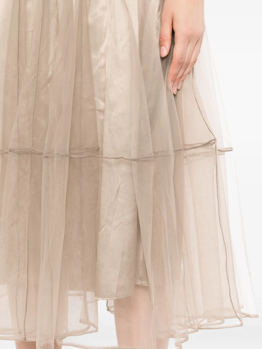 JNBY Tule midi-rok Beige