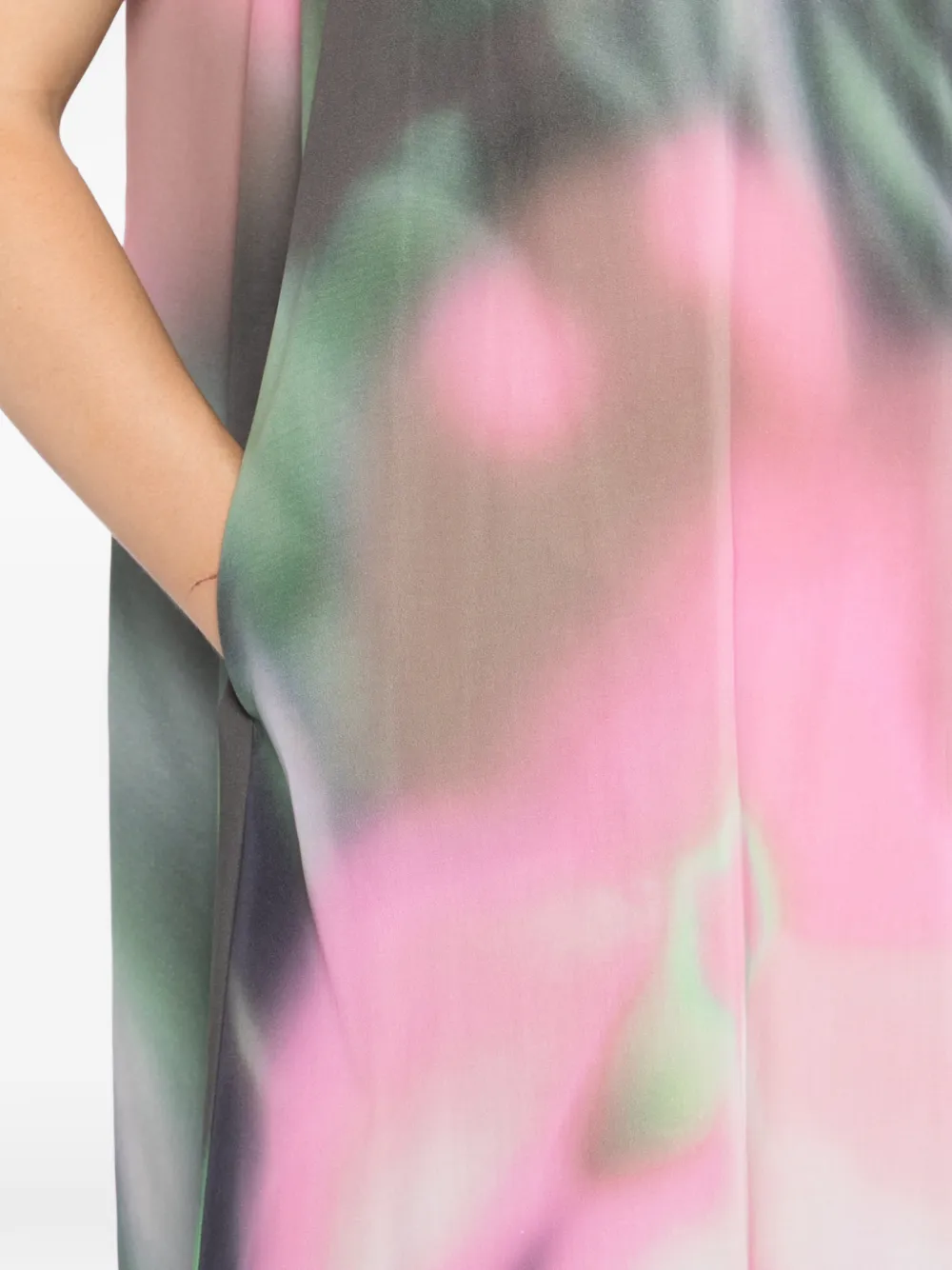 JNBY Mouwloze jurk met print Groen
