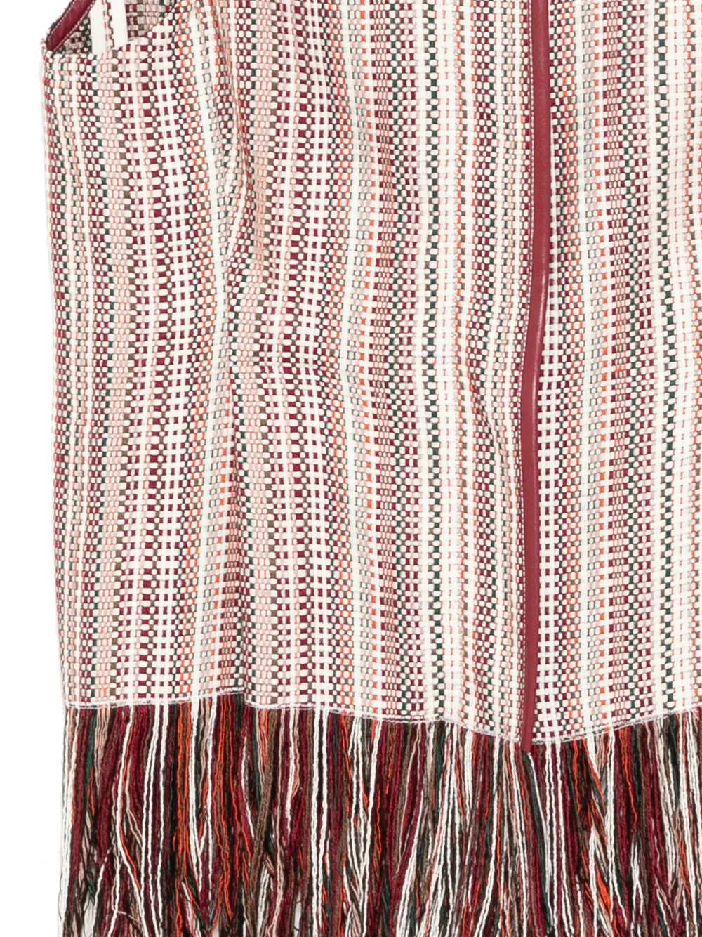  Less Chaleco Con Flecos - Rojo 