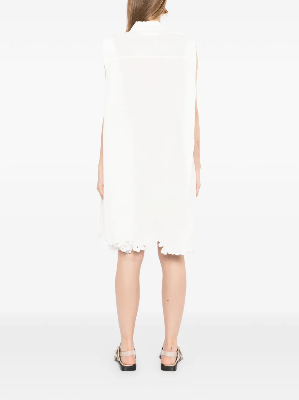 JNBY Blousejurk met geborduurde bloemen Beige
