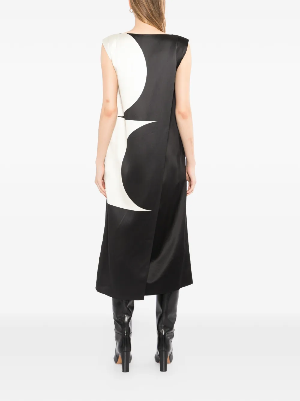 LESS H-Line mouwloze jurk Zwart