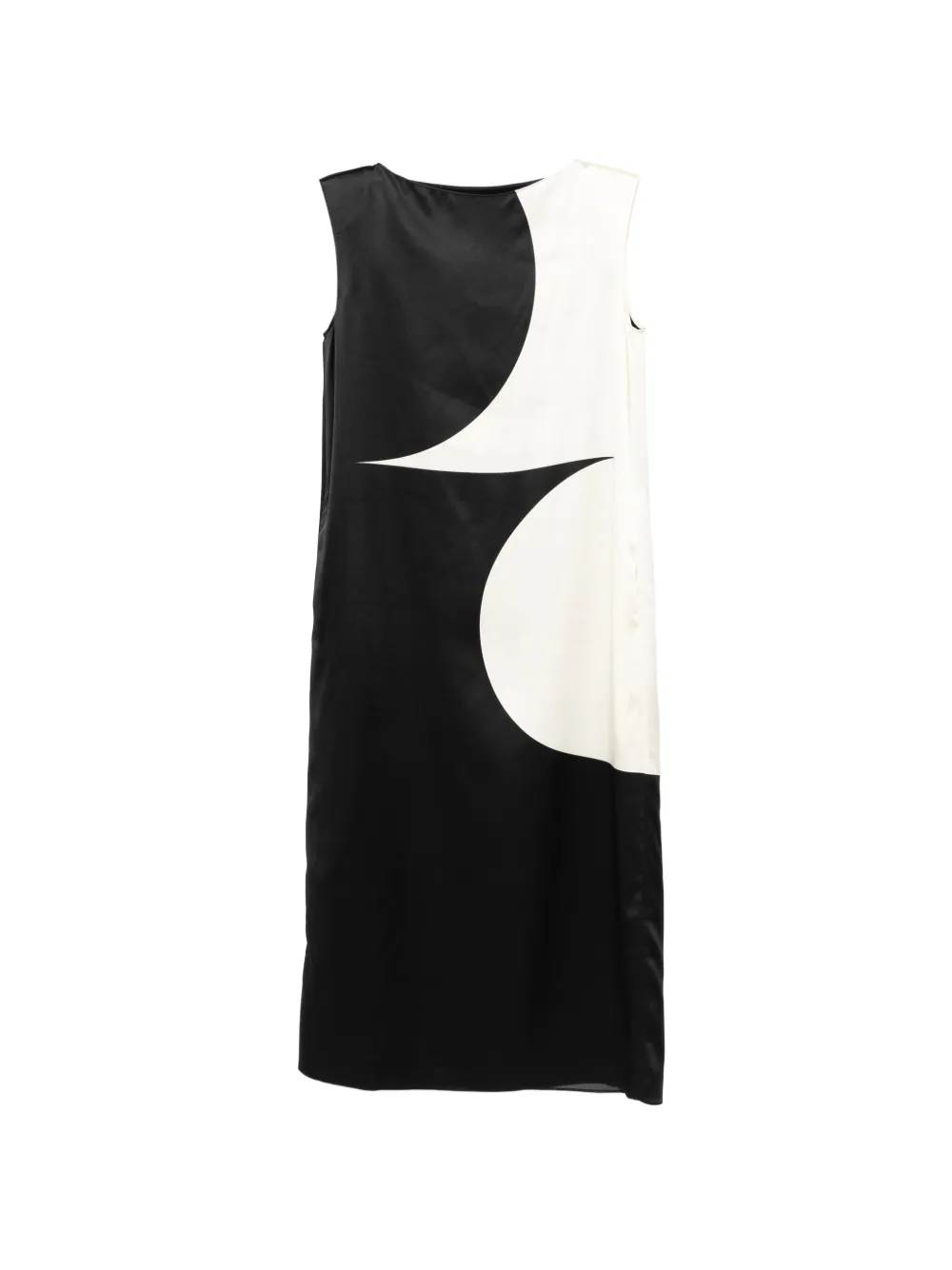LESS H-Line sleeveless dress - Nero