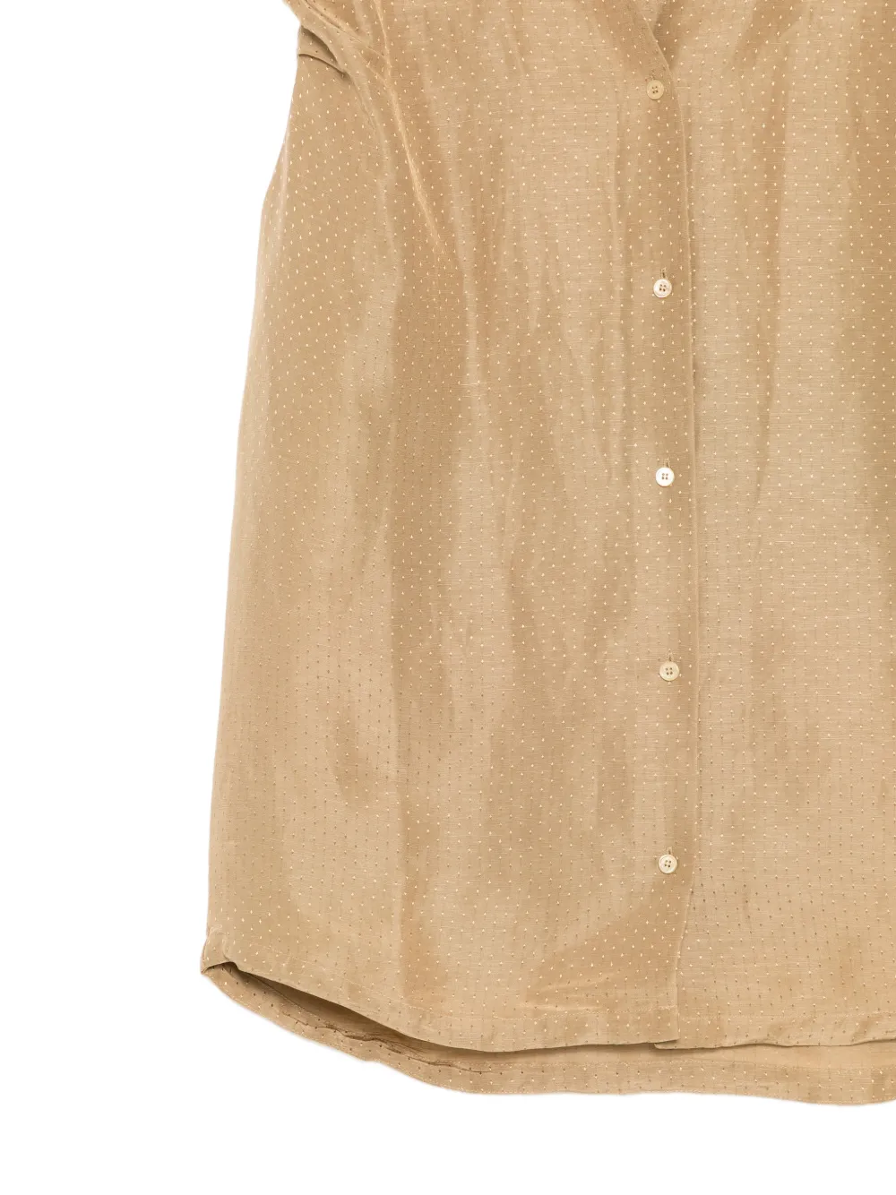 JNBY Mouwloze blouse met stippen jacquard Beige