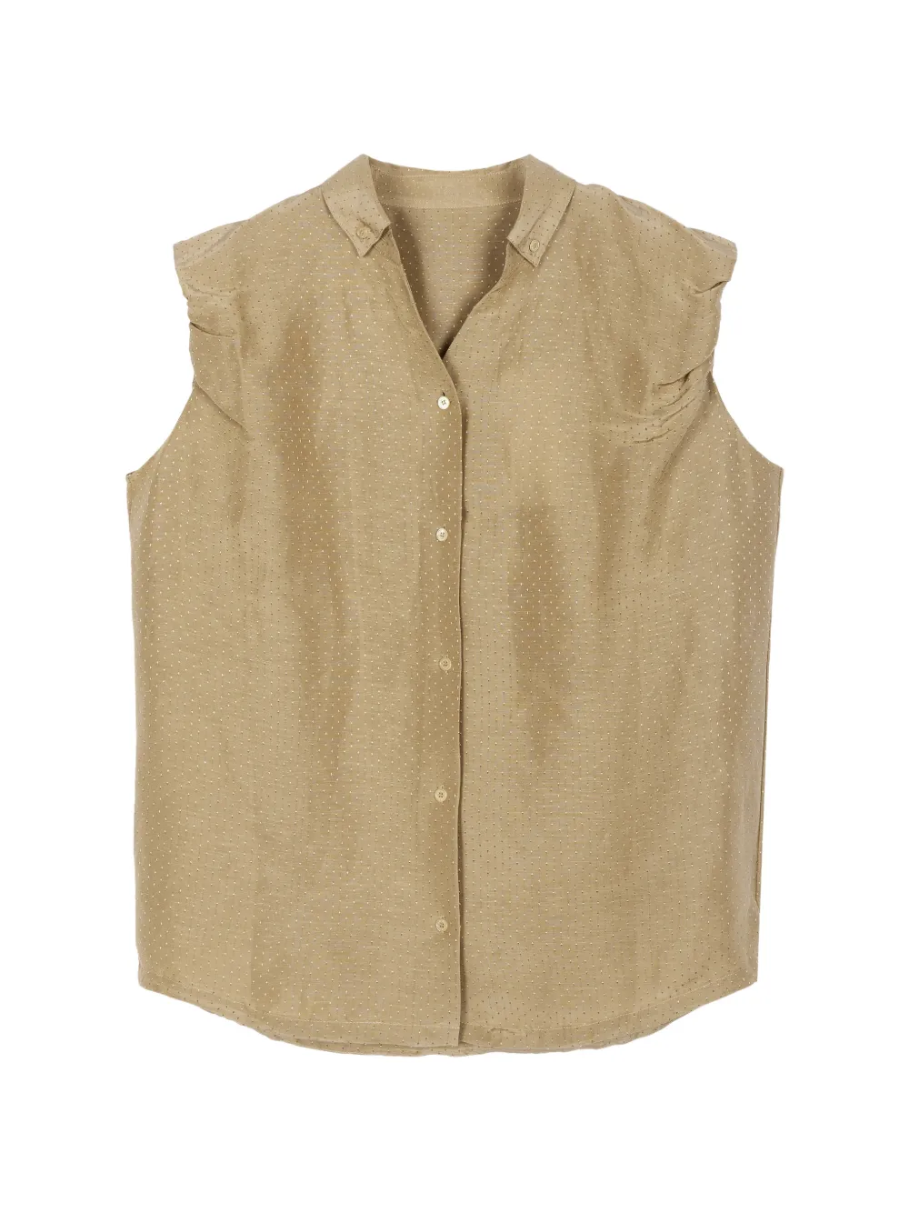 JNBY dot-jacquard sleeveless shirt - Toni neutri
