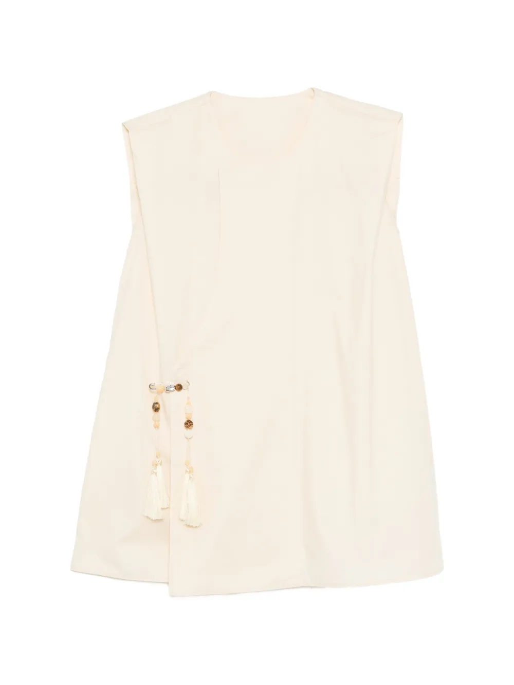 JNBY embellished-button sleeveless top - Toni neutri