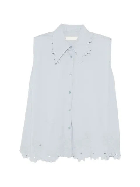 JNBY camisa con bordado floral