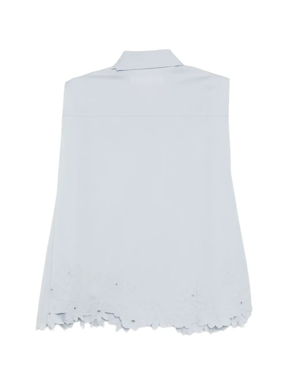 JNBY blouse met geborduurde bloemen Blauw