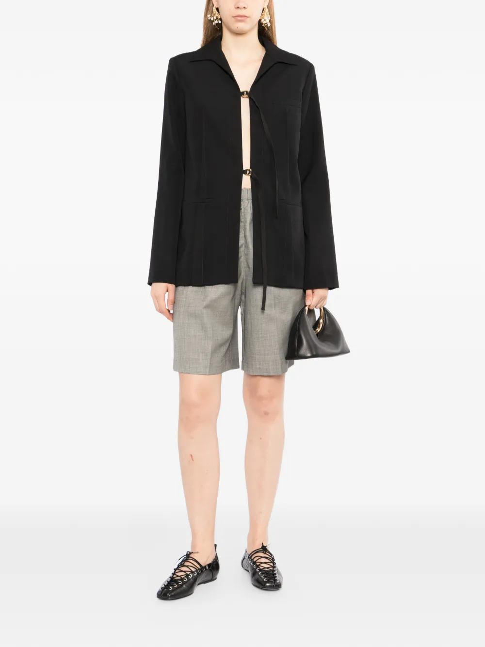 JNBY Getailleerde shorts Grijs