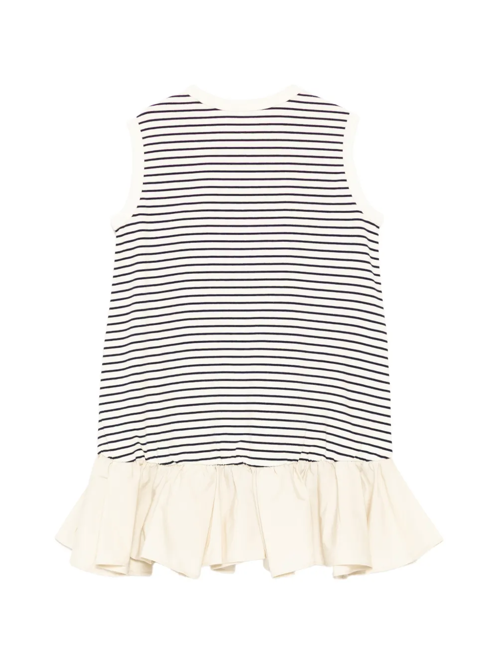 jnby by JNBY Gestreepte jurk met ruches Beige