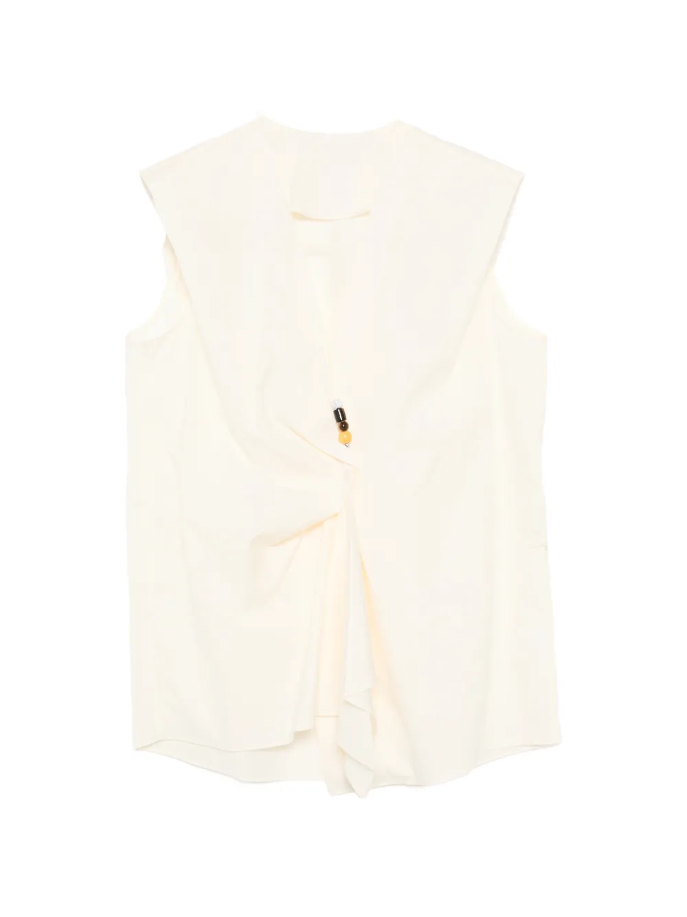 JNBY bead-embellished twisted blouse