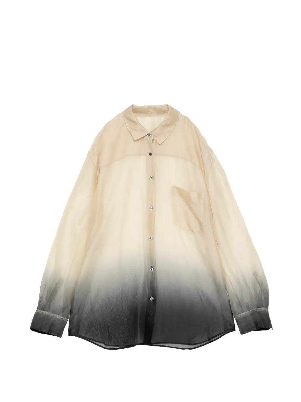 JNBY gradient-effect shirt - Toni neutri