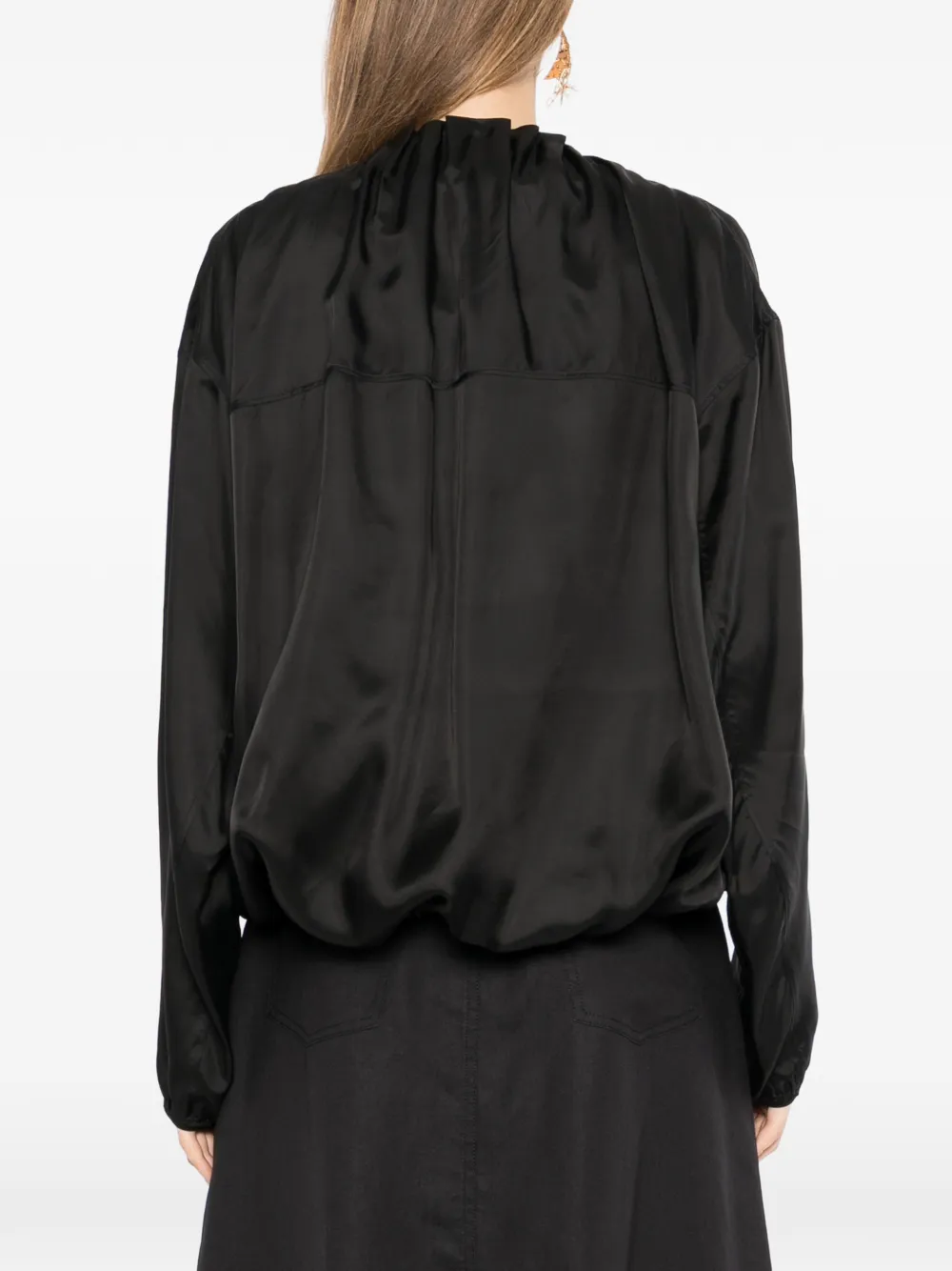 JNBY Oversized satijnen jack Zwart