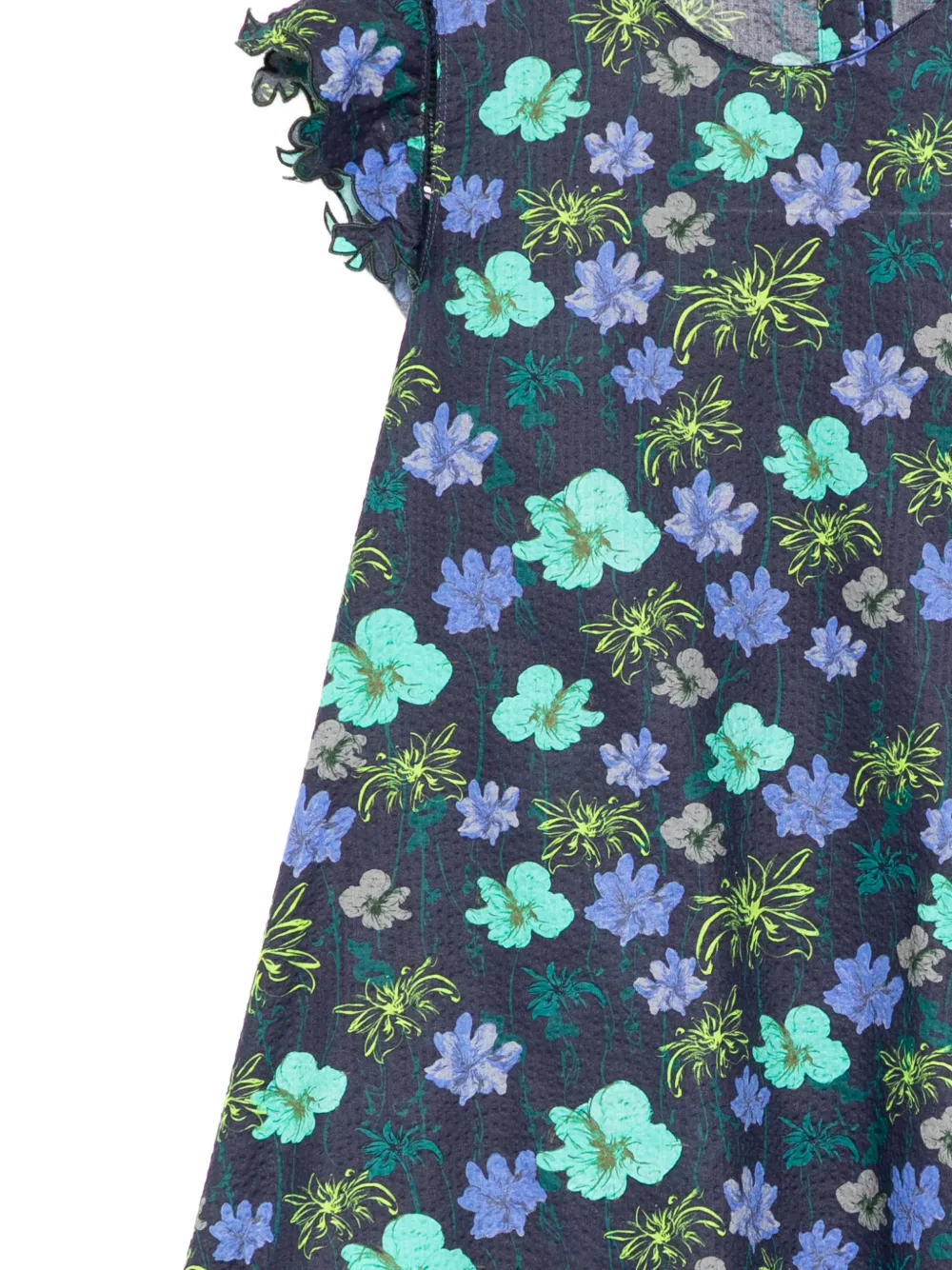 jnby by JNBY Jurk met bloemenprint Blauw