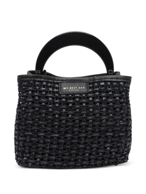 MY BEST BAG tote entretejido con asa