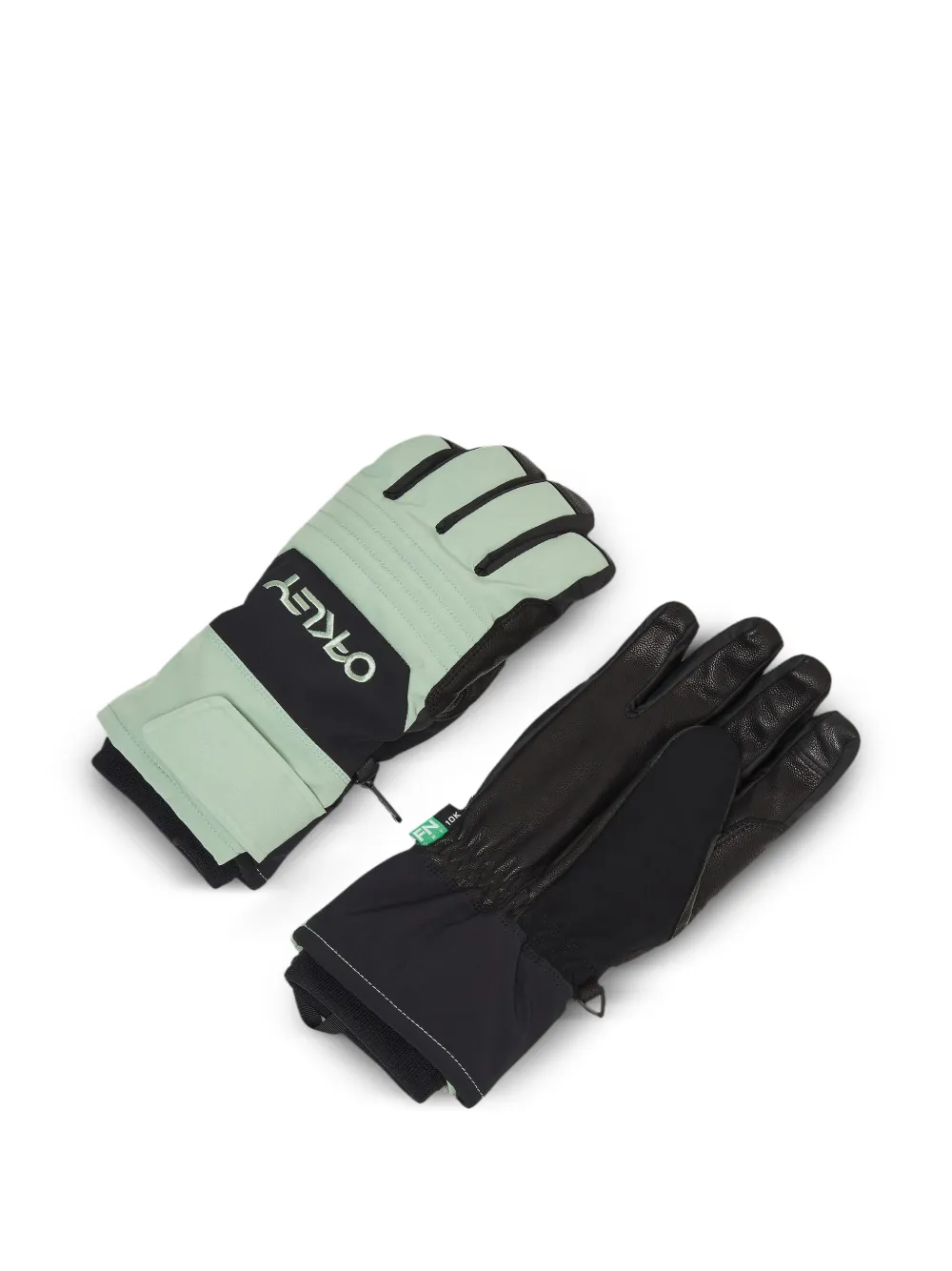 Oakley B1B logo-embroidered gloves - Verde