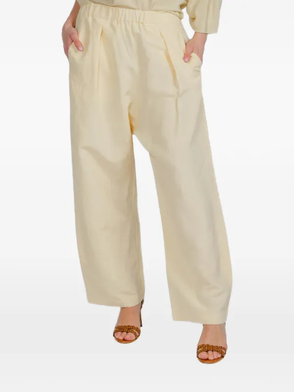 Cortana Mel Pleated Trousers in Neutrals