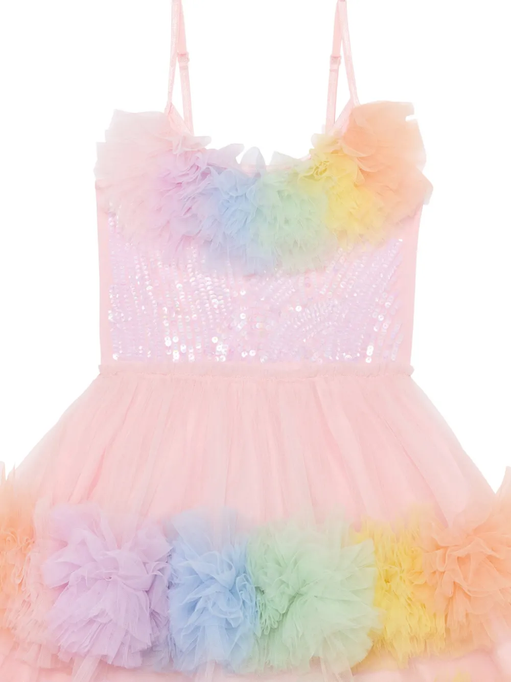 Tutu Du Monde Bubble Bliss jurk met ruches en pailletten Roze