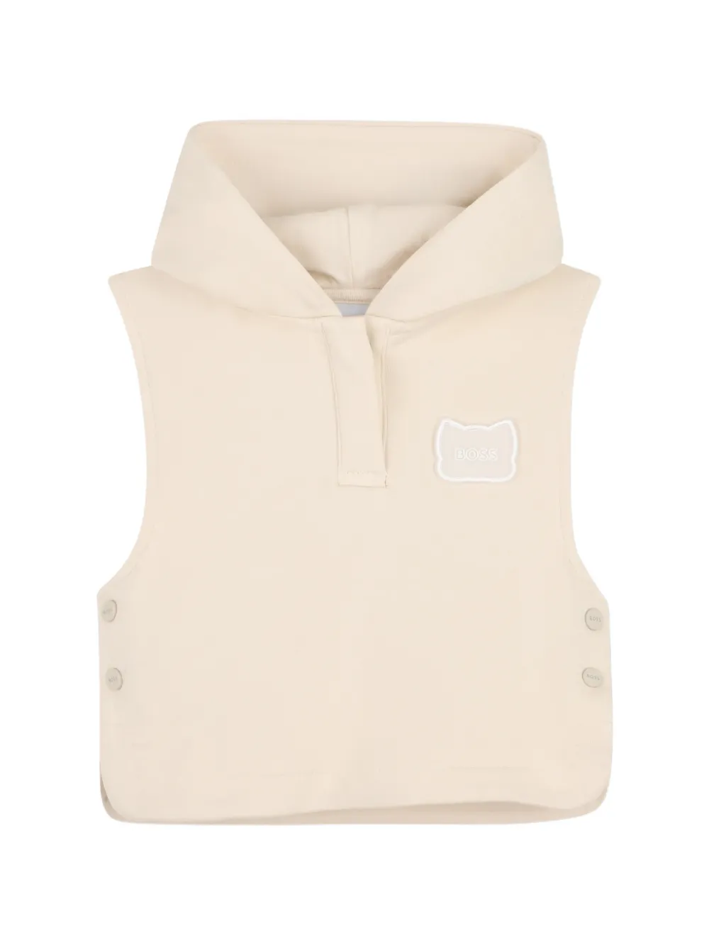 BOSS Kidswear Shortsset met logodetail Beige