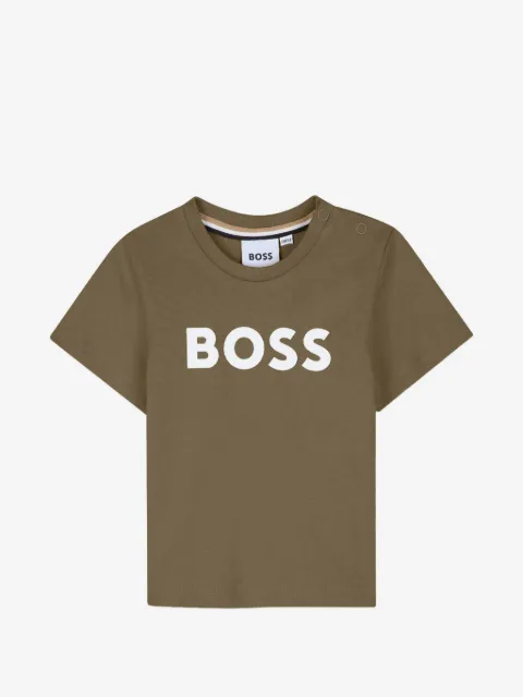 BOSS Kidswear playera con logo estampado