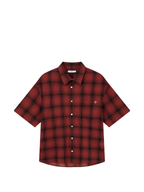 TOMBOY check-pattern short-sleeve shirt