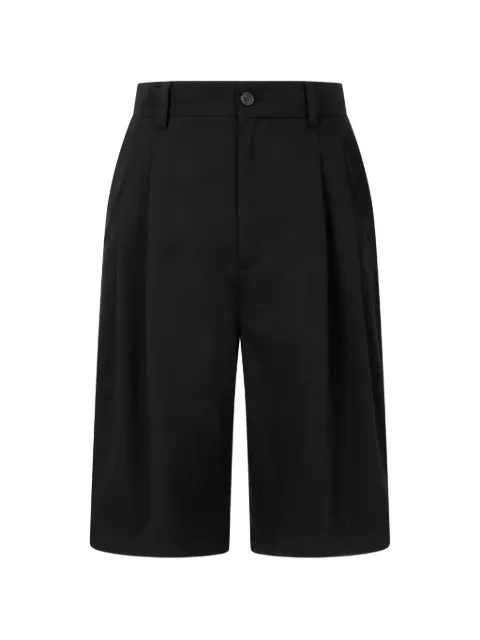 TOMBOY pleated tailored cotton shorts