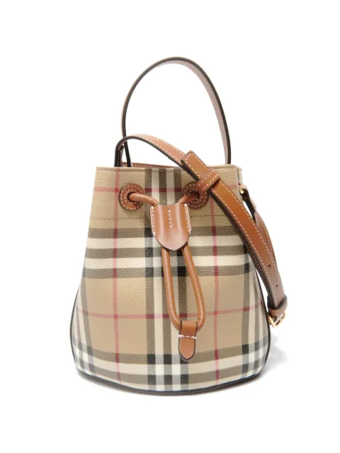 Burberry Pre-Owned 2020s plaid bucket bag
