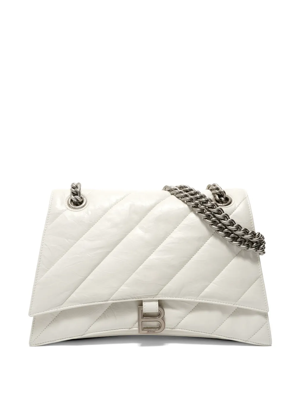 Balenciaga Pre-Owned 2022-2025 Crush quilted shoulder bag - Bianco