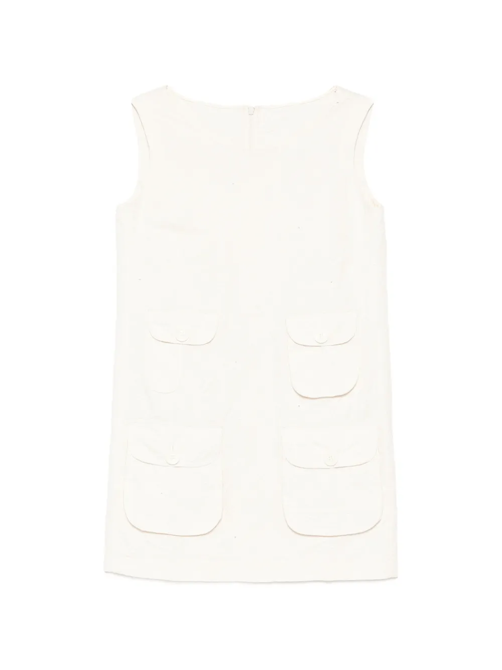 JNBY floral-embroidered sleeveless dress - Toni neutri