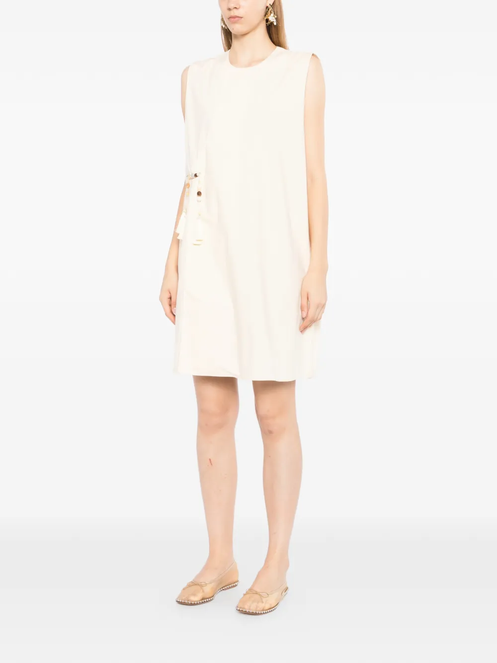 JNBY Mouwloze jurk Beige
