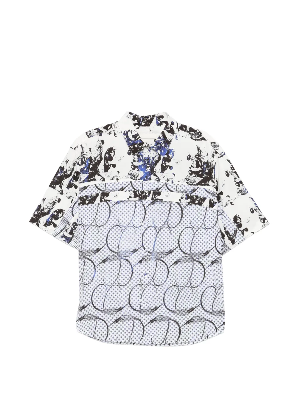 CROQUIS Camicia con stampa astratta - Bianco