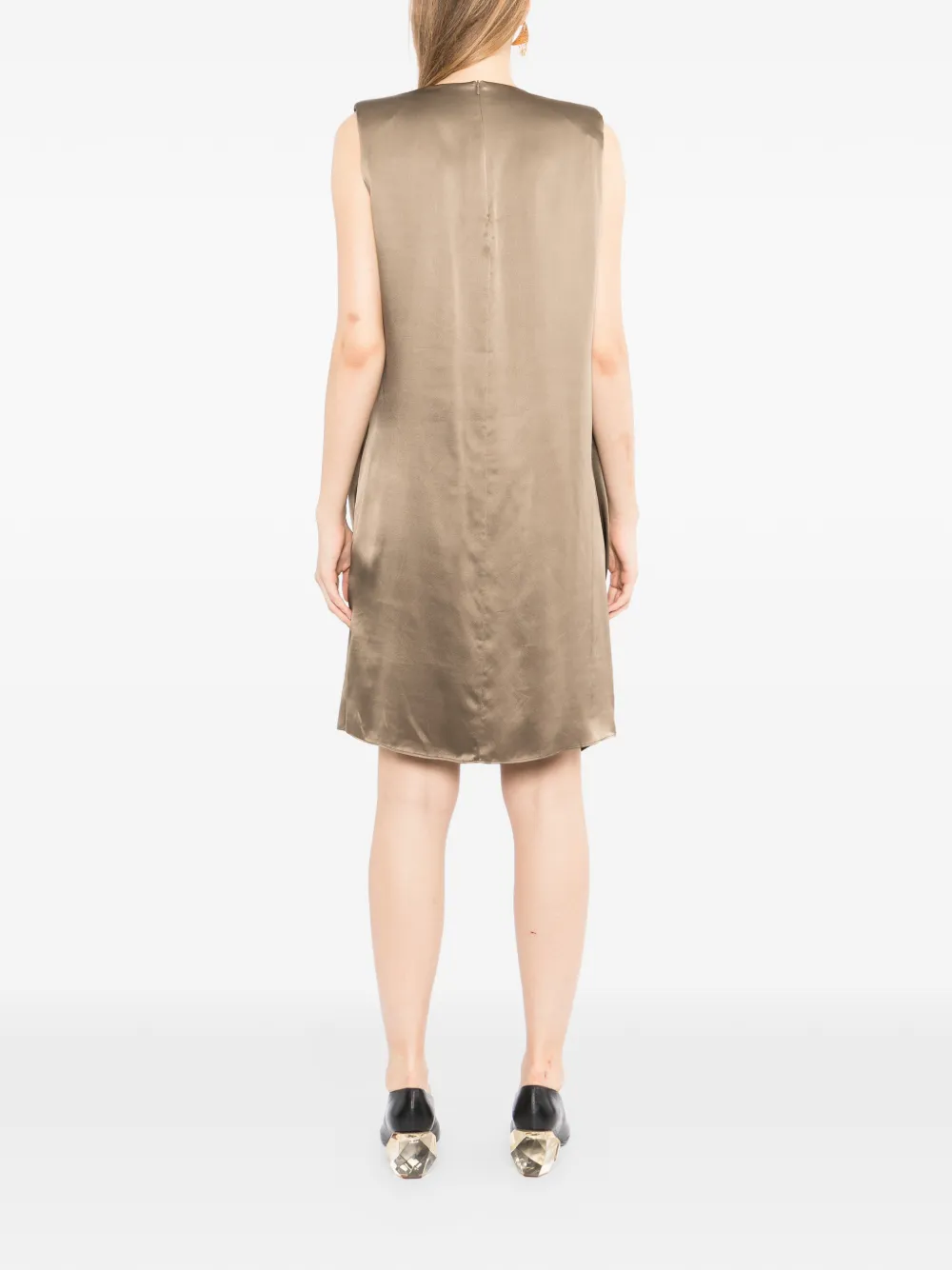 JNBY Gedraaide jurk met mat afwerking Beige
