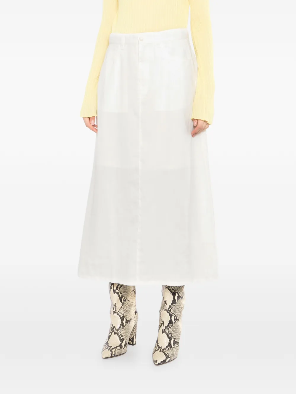 JNBY Ramie A-lijn rok Beige