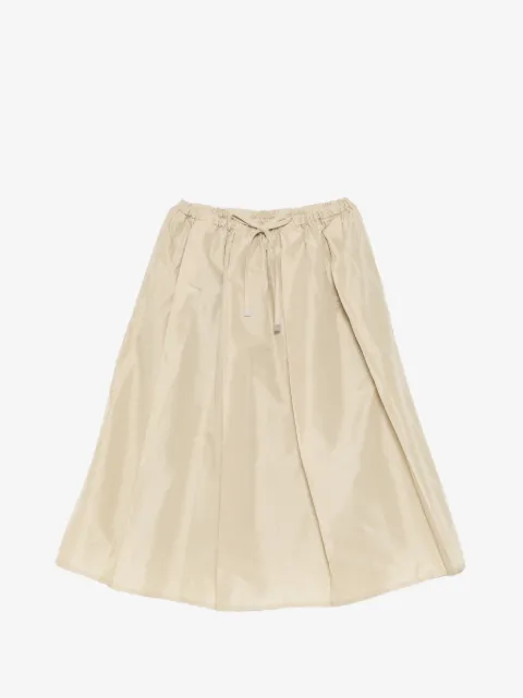 LESS falda midi con diseño plisado