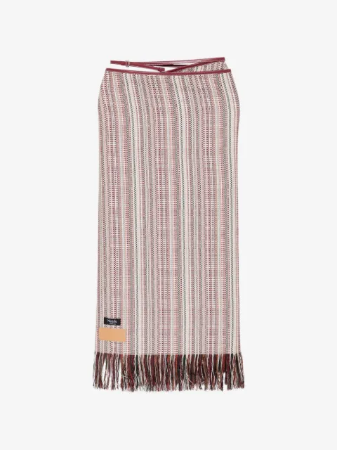 LESS Portuguese woven-wrap skirt