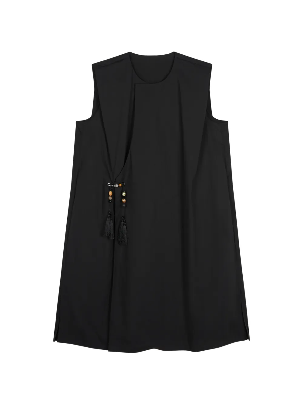JNBY bead-embellished tassel-detail dress - Nero