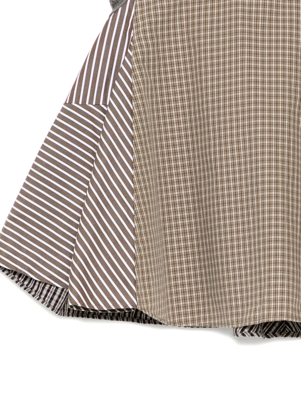 jnby by JNBY Top met gingham-ruit Bruin