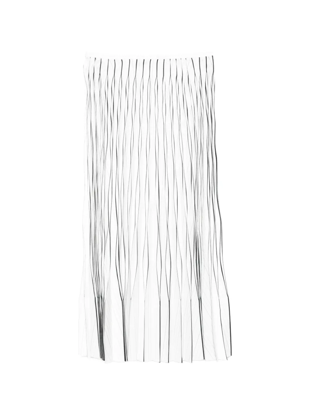 JNBY pleated pinstripe skirt - Bianco