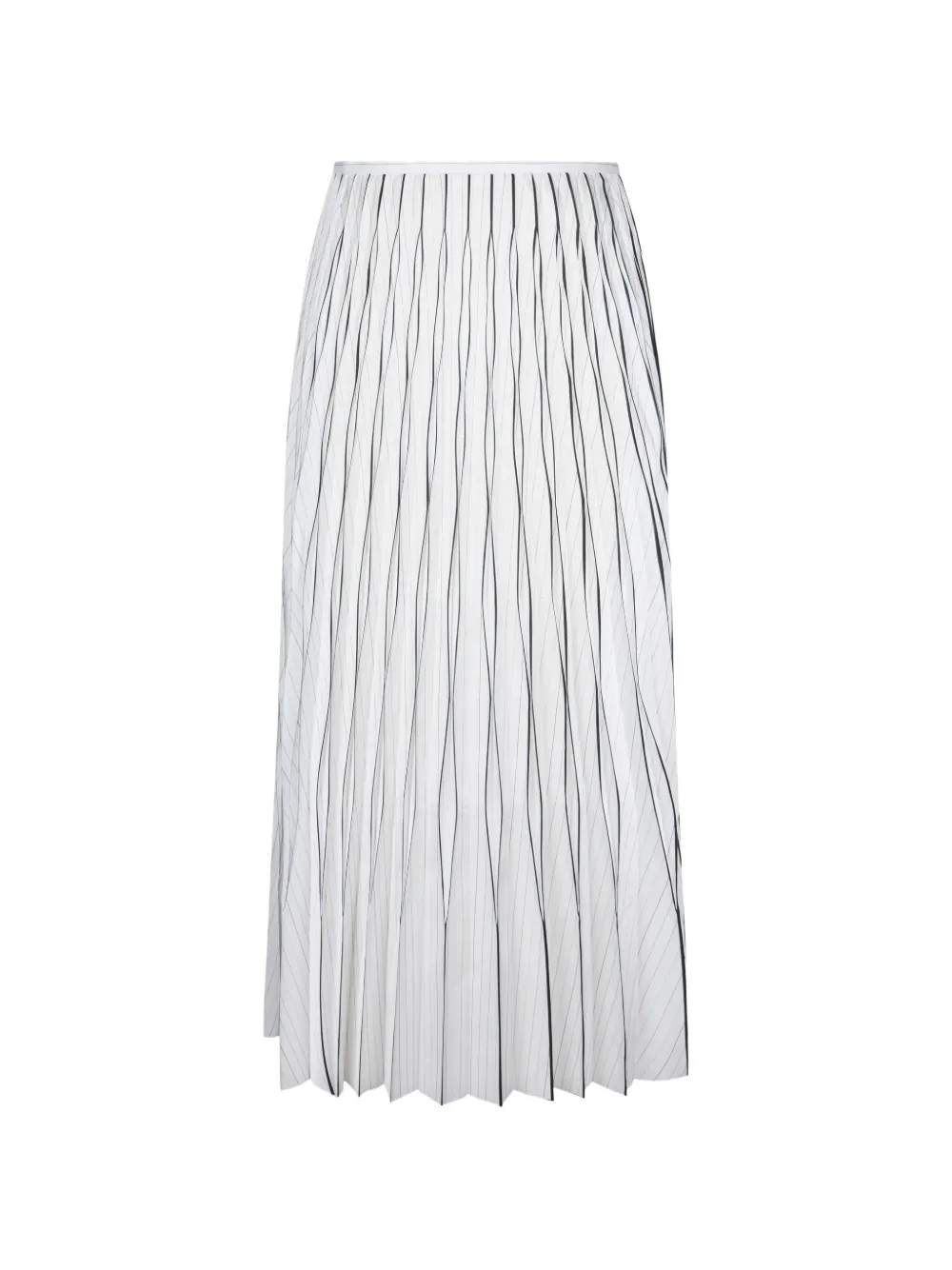 JNBY pleated pinstripe skirt - Bianco