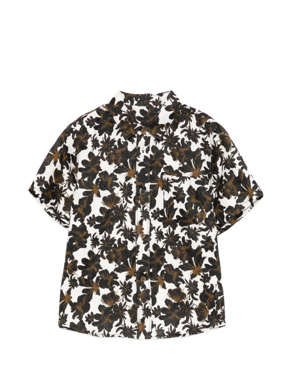 jnby by JNBY Camicia a fiori con maniche corte - Bianco