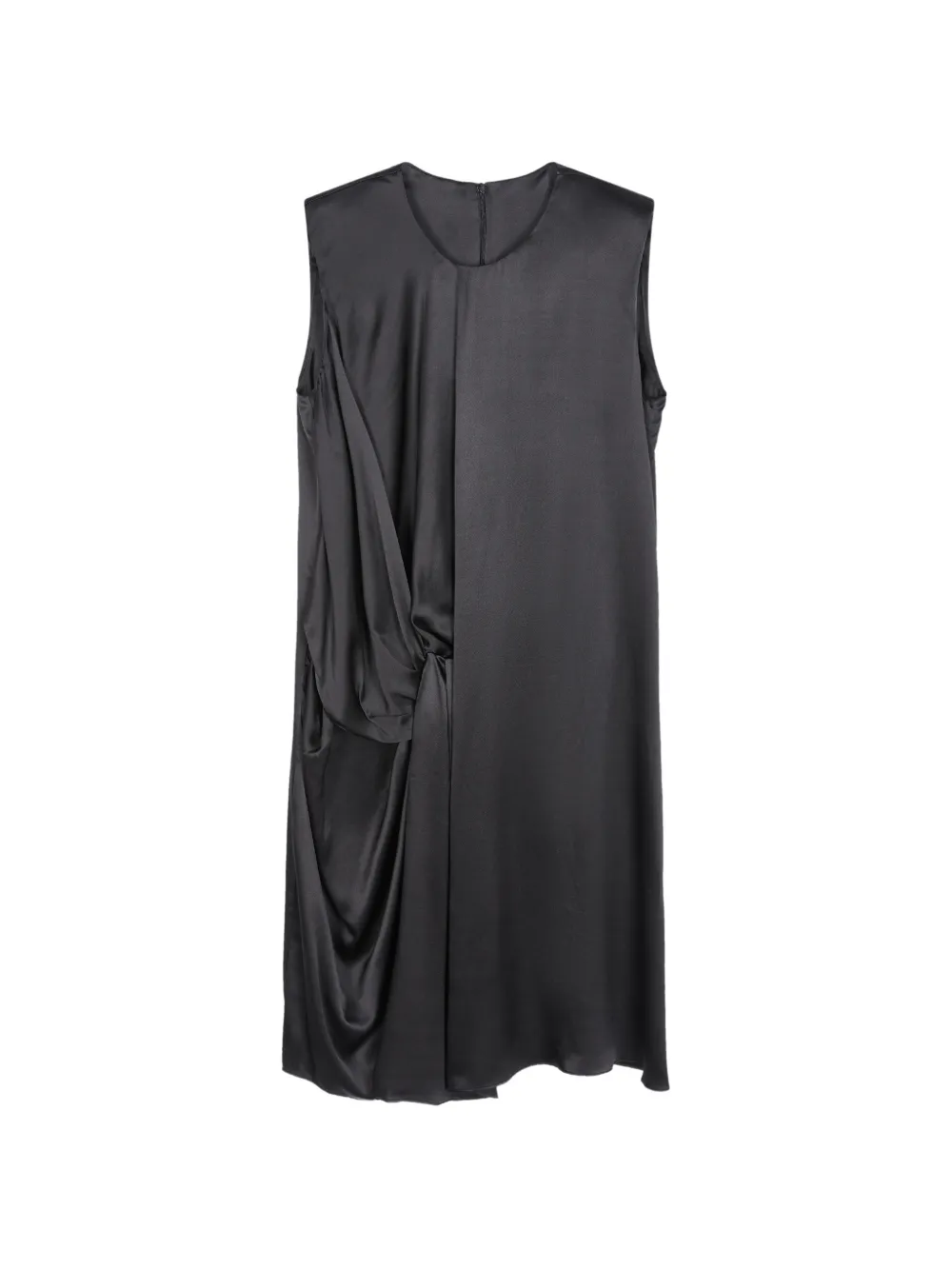JNBY twisted matte-silk dress - Black