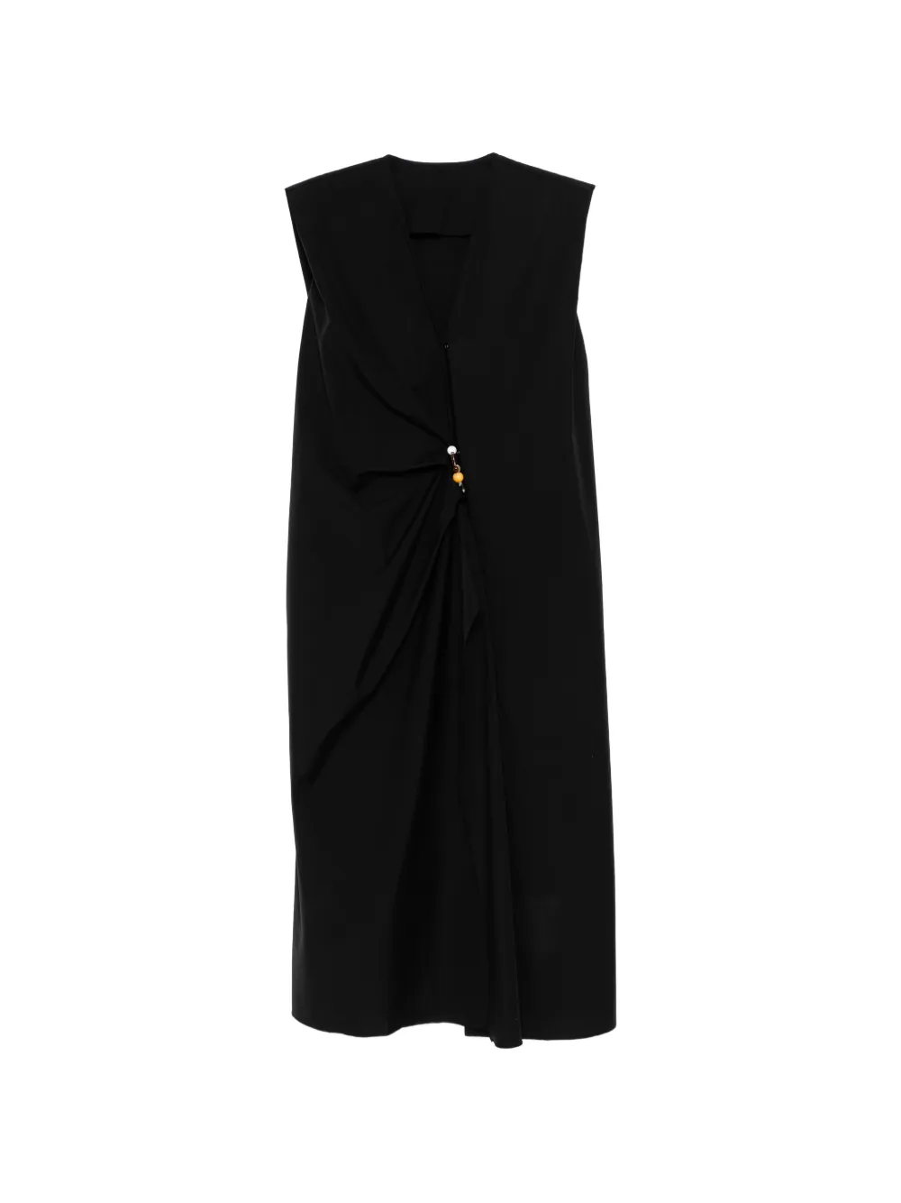 JNBY bead-embellished deconstructed dress - Nero