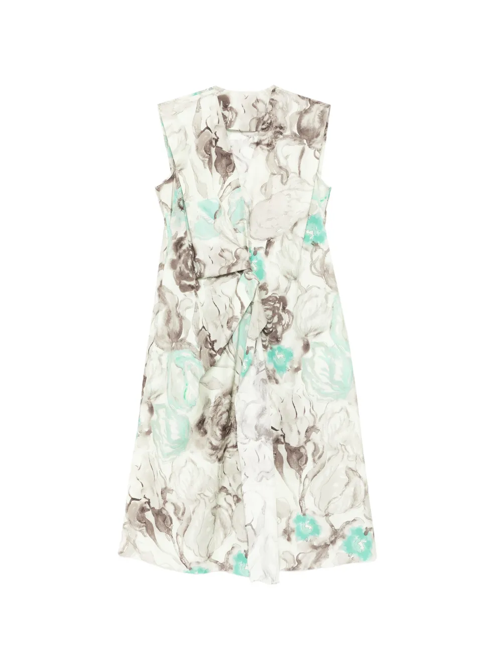JNBY Oversized-Minikleid mit Blumenprint - Grün