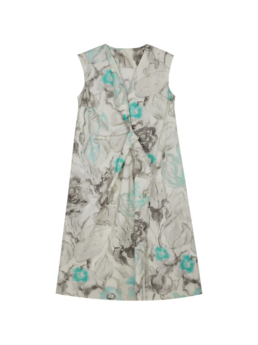 JNBY Oversized jurk met bloemenprint Groen