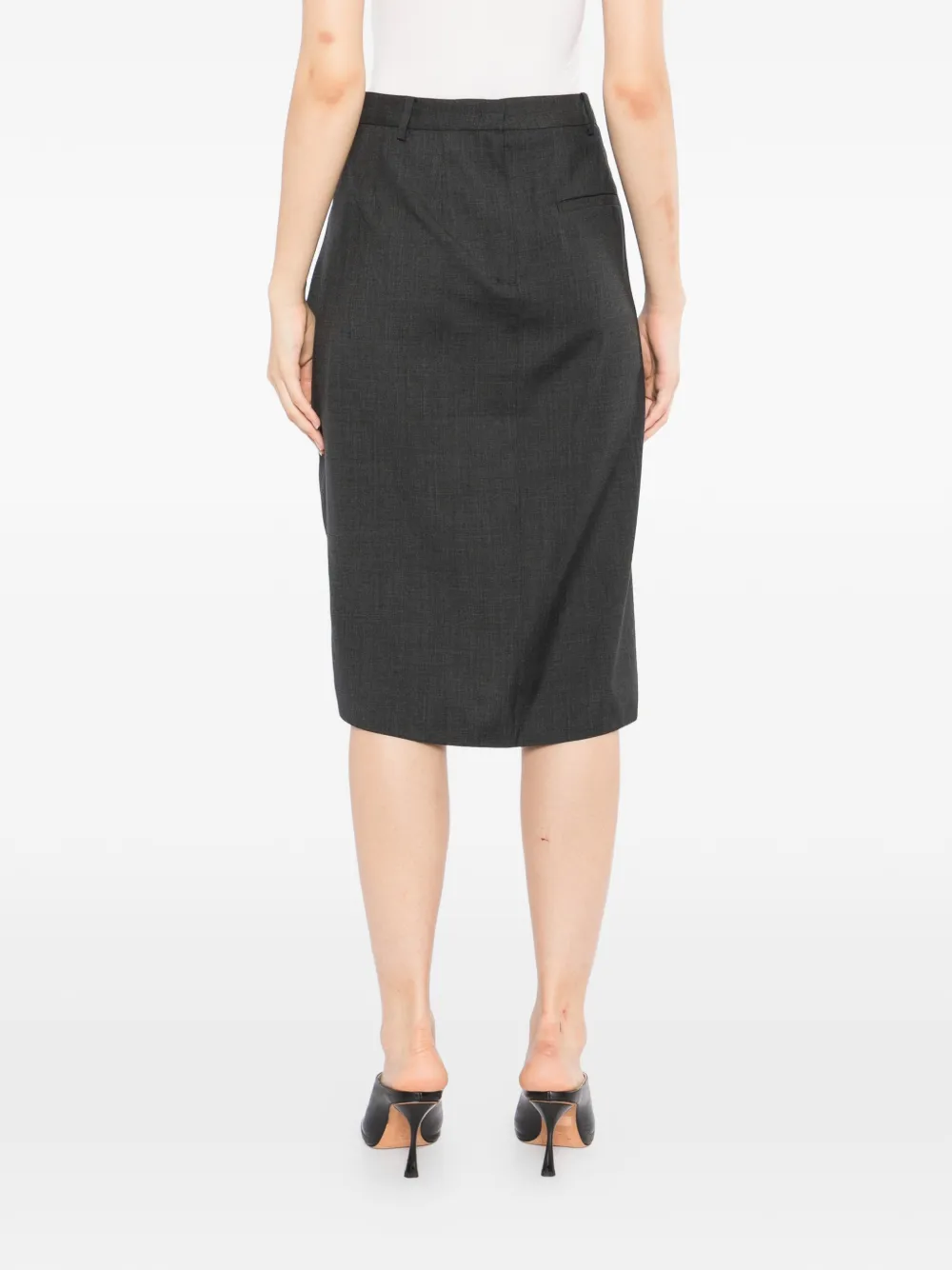 JNBY Asymmetrische midi-rok Grijs