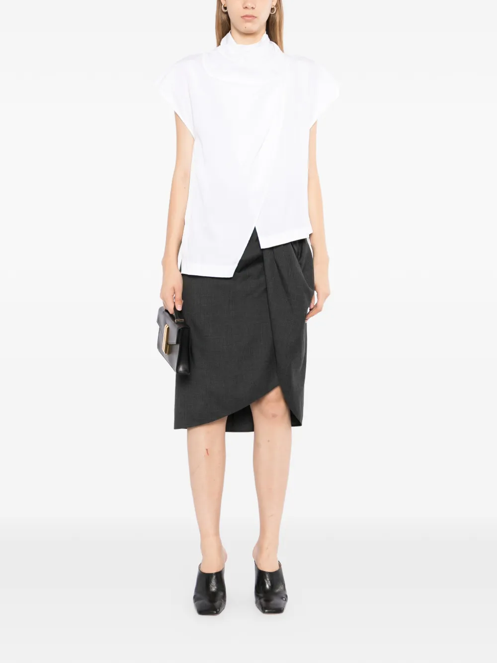 JNBY Asymmetrische midi-rok Grijs
